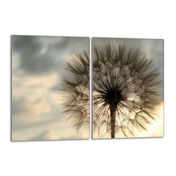 TMK Staklena zaštitna ploča za štednjak 2x40x52 Flower