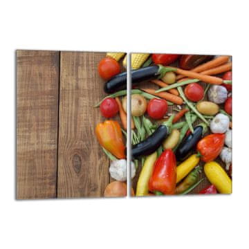 TMK Zaštitna staklena ploča za štednjak 2x40x52 Povrće