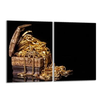 TMK Staklena zaštitna ploča za štednjak 2x40x52 zlatna