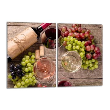 TMK Staklena zaštitna ploča za štednjak 2x40x52 Vino