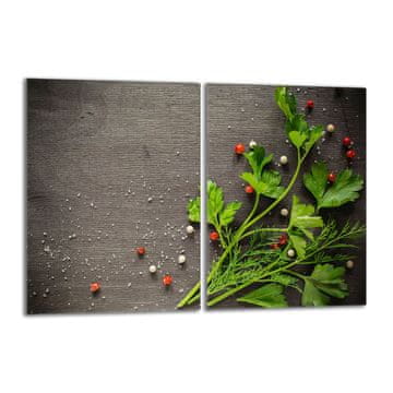 TMK Staklena zaštitna ploča za štednjak 2x40x52 Pepper