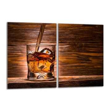 TMK Staklena zaštita za štednjak 2x40x52 Whisky
