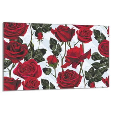 TMK Staklena zaštita za ploču za kuhanje 80x52 Roses