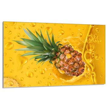TMK Staklena zaštita za ploču za kuhanje 80x52 Ananas