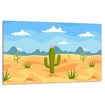 TMK Staklena zaštita za štednjak 80x52 Cactus