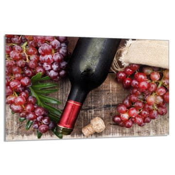 TMK Staklena zaštitna ploča za štednjak 80x52 Vino