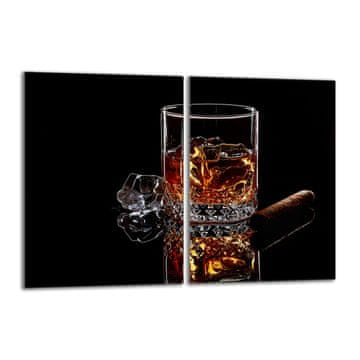 TMK Staklena zaštita za štednjak 2x40x52 Whisky