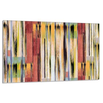 TMK Staklena zaštitna ploča za štednjak 80x52 Šarena