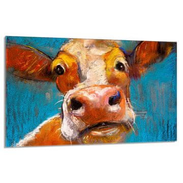 TMK Staklena zaštitna ploča za štednjak 80x52 Cow