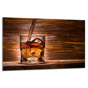 TMK Staklena zaštita za štednjak 80x52 Whisky