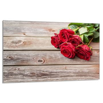 TMK Staklena zaštita za ploču za kuhanje 80x52 Roses