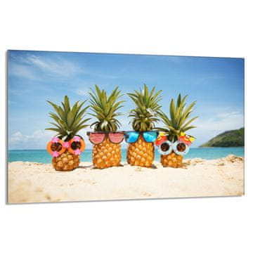 TMK Staklena zaštita za ploču za kuhanje 80x52 Ananas