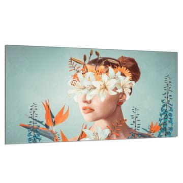 TMK Staklena zaštitna ploča za štednjak 90x52 Woman