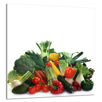 TMK STAKLENA PLOČA ZA KUHINJU 60x65 Povrće