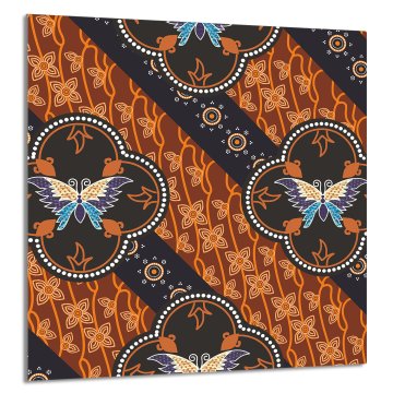 TMK STAKLENA PLOČA ZA KUHINJU 60x65 Leptir