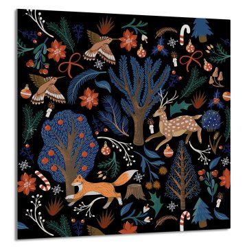 TMK STAKLENA PLOČA ZA KUHINJU 60x65 Životinje