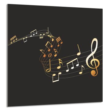 TMK STAKLENA PLOČA ZA KUHINJU 60x65 Music