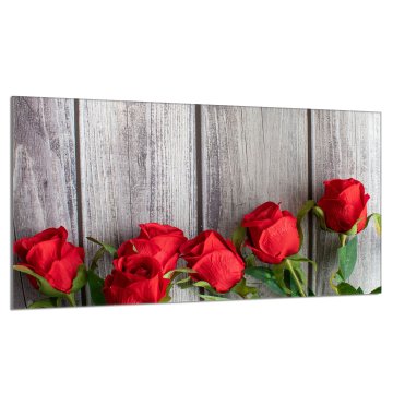 TMK Staklena zaštita za ploču za kuhanje 90x52 Roses
