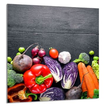 TMK STAKLENA PLOČA ZA KUHINJU 60x65 Povrće