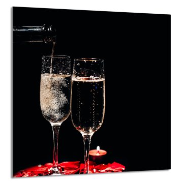 TMK STAKLENA PLOČA ZA KUHINJU 60x65 Vino