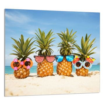 TMK STAKLENA PLOČA ZA KUHINJU 65x60 Ananas