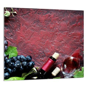 TMK STAKLENA PLOČA ZA KUHINJU 65x60 Vino