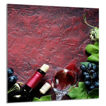 TMK STAKLENA PLOČA ZA KUHINJU 60x65 Vino