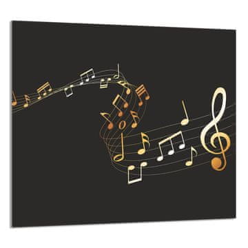 TMK STAKLENA PLOČA ZA KUHINJU 65x60 Music
