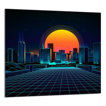 TMK STAKLENA PLOČA ZA KUHINJU 65x60 City
