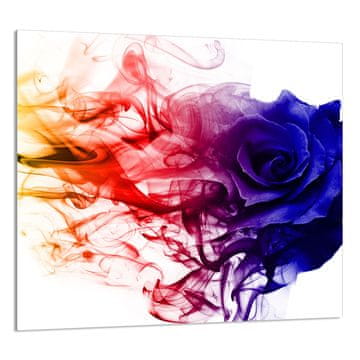 TMK STAKLENA PLOČA ZA KUHINJU 65x60 Roza