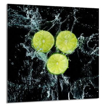 TMK STAKLENA PLOČA ZA KUHINJU 60x65 Limun