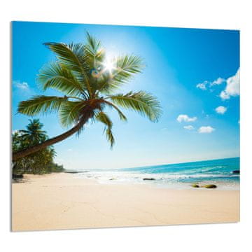 TMK STAKLENA PLOČA ZA KUHINJU 65x60 Beach