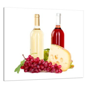 TMK STAKLENA PLOČA ZA KUHINJU 65x60 Vino
