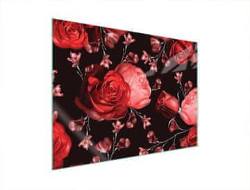 TMK ZAŠTITNA PLOČA OD STAKLA ZA ŠTEDNJAK 70x52 ROSES