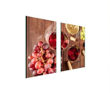 TMK ZAŠTITNI TANJUR OD STAKLENA ZA KUHINJU 65x52 ZA VINO