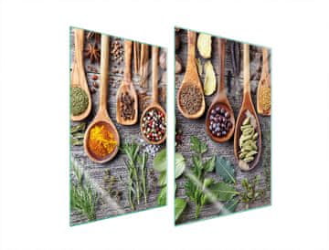 TMK ZAŠTITNI TANJUR OD STAKLENA ZA KUHINJU 2x35x52 ZAČINA