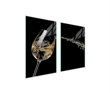 TMK ZAŠTITNI TANJUR OD STAKLENA ZA KUHINJU 65x52 ZA VINO