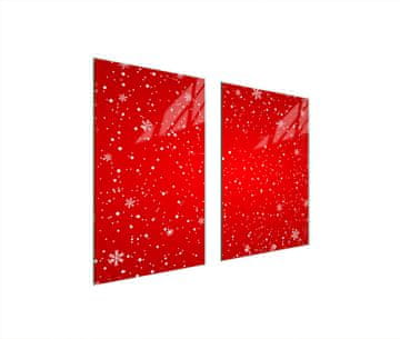TMK ZAŠTITNA PLOČA OD STAKLA ZA KUHINJU 65x52 CRVENA