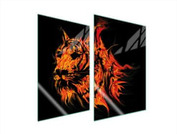 TMK ZAŠTITNA PLOČA OD STAKLA ZA KUHINJU 2x35x52 TIGER