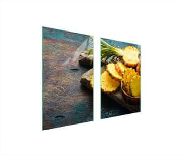 TMK ZAŠTITNA STAKLENA PLOČA ZA KUHINJU 65x52 ANANAS
