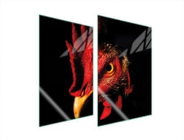 TMK ZAŠTITNA PLOČA OD STAKLA ZA KUHINJU 2x35x52 ROOSTER