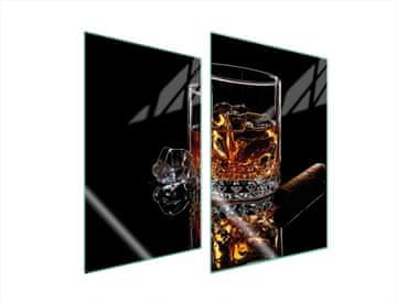 TMK ZAŠTITNA STAKLENA PLOČA ZA KUHINJU 2x35x52 WHISKY