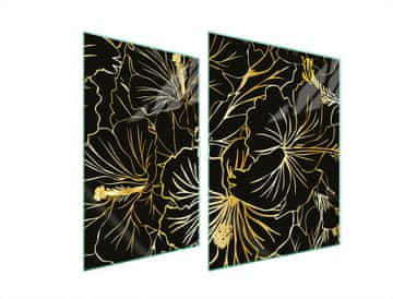 TMK ZAŠTITNA PLOČA OD STAKLENA ZA ŠTEDNJAK 70x52 CVIJEĆE