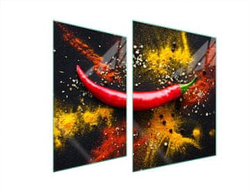 TMK ZAŠTITNA PLOČA OD STAKLA ZA ŠTEDNJAK 70x52 CHILLI