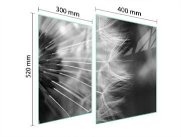 TMK ZAŠTITNA PLOČA OD STAKLENA ZA ŠTEDNJAK 70x52 CVIJET