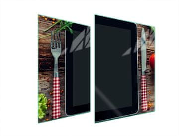 TMK ZAŠTITNA PLOČA OD STAKLA ZA ŠTEDNJAK 70x52 KUHINJSKA