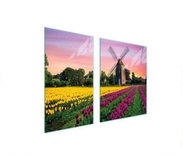 TMK STAKLENI TANJUR I DASKA ZA REZANJE 100x52 MEADOW