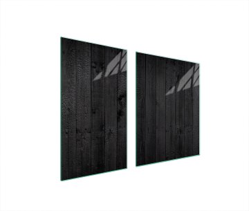 TMK STAKLENI TANJUR I DASKA ZA REZANJE 100x52 DRVO