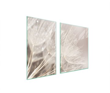 TMK STAKLENI TANJUR I DASKA ZA REZANJE 100x52 CVIJET