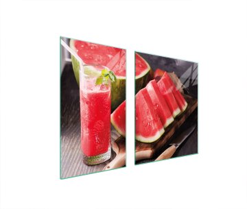 TMK STAKLENI TANJUR I DASKA ZA REZANJE 100x52 LUBENICA